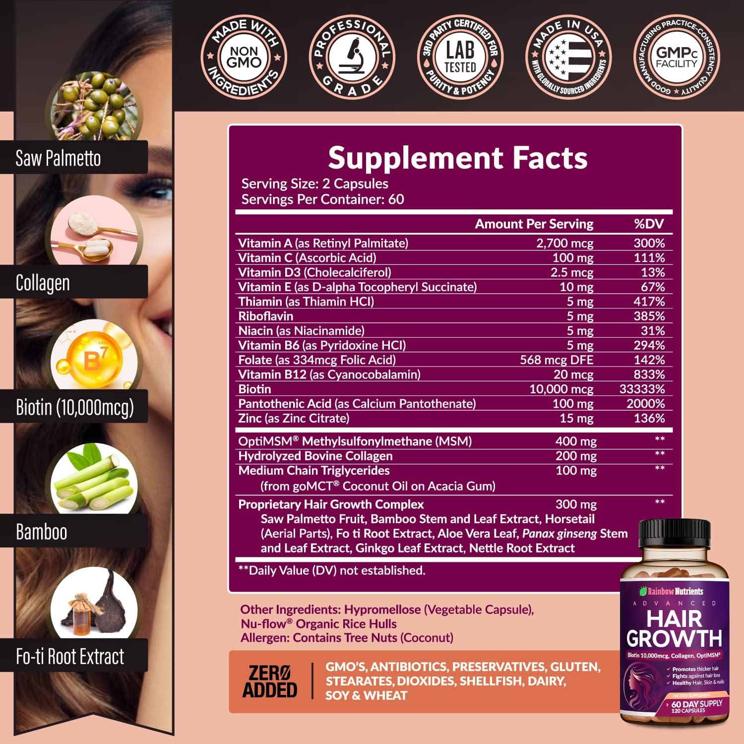 Hair Growth Vitamins for Women